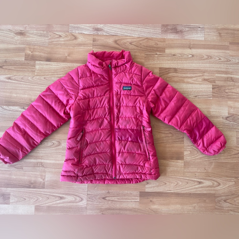 Patagonia Puffer Jacket Pink Girls M (8)